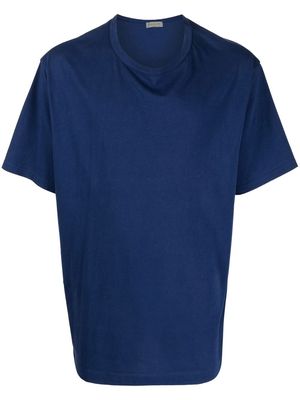 Yohji Yamamoto crew neck short-sleeved T-shirt - Blue