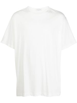 Yohji Yamamoto crew neck short-sleeved T-shirt - White