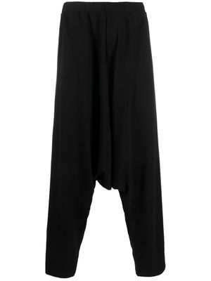 Yohji Yamamoto drop-crotch trousers - Black