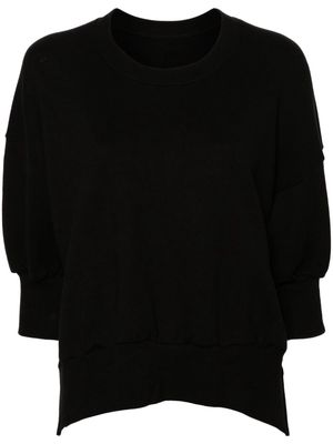 Yohji Yamamoto drop-shoulder crew-neck sweatshirt - Black