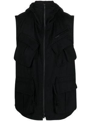 Yohji Yamamoto flap-pocket jacket - Black