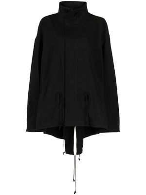 Yohji Yamamoto high-neck oversized jacket - Black