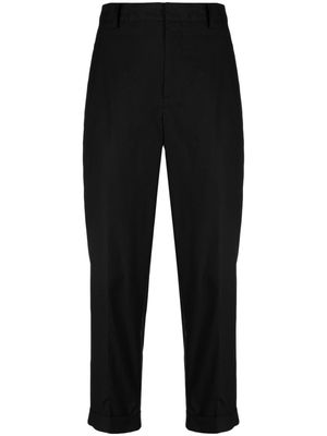 Yohji Yamamoto high-waist cropped trousers - Black