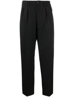 Yohji Yamamoto high-waist pleated trousers - Black