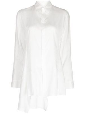 Yohji Yamamoto Lawn panelled shirt - White