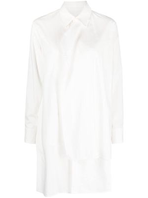 Yohji Yamamoto layered button-up shirt - White