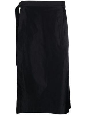 Yohji Yamamoto layered cotton trousers - Black