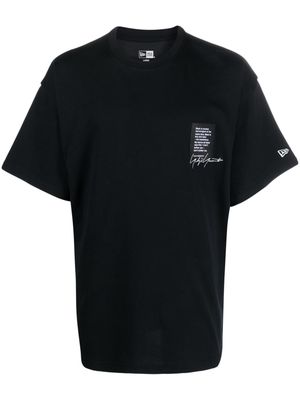 Yohji Yamamoto logo-patch cotton T-shirt - Black