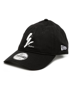Yohji Yamamoto logo-print baseball cap - Black