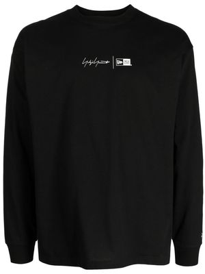 Yohji Yamamoto logo-print cotton T-shirt - Black
