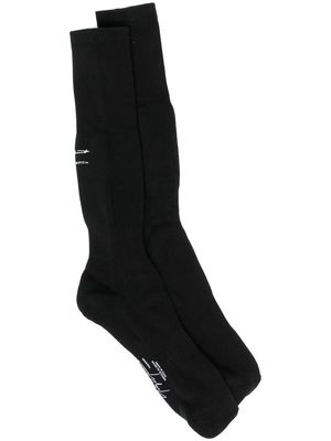 Yohji Yamamoto logo-print socks - Black