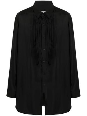 Yohji Yamamoto long-sleeve shirt - Black
