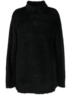 Yohji Yamamoto Long-sleeve Turtleneck mohair jumper - Black