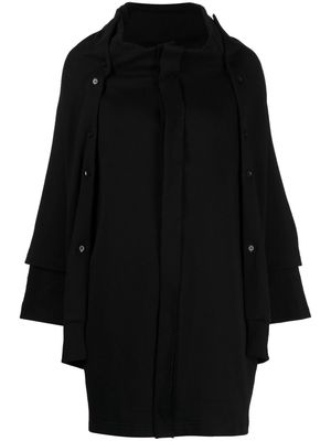 Yohji Yamamoto long-sleeved knitted coat - Black
