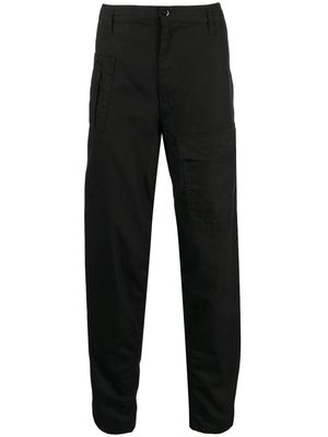 Yohji Yamamoto loose-fit cotton trousers - Black