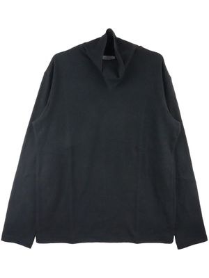 Yohji Yamamoto mock-neck wool jumper - Black