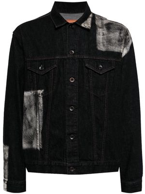 Yohji Yamamoto panelled denim jacket - Black