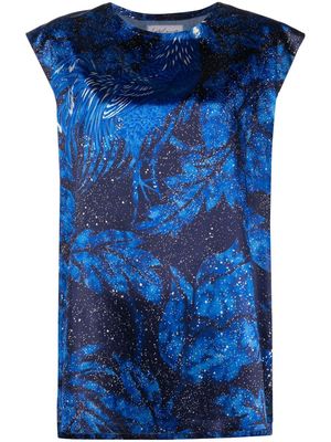 Yohji Yamamoto Pre-Owned 2000s leaf-print blouse - Blue