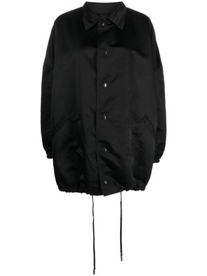 Yohji Yamamoto puffball single-breasted bomber jacket - Black