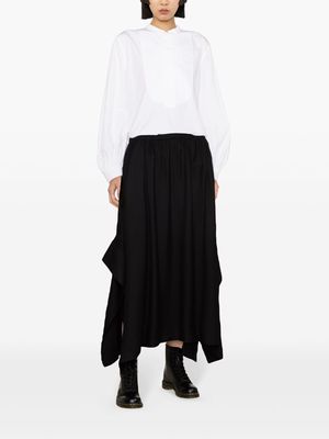 Yohji Yamamoto R-Cuff midi skirt - Black