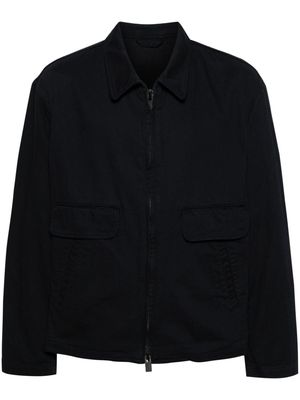 Yohji Yamamoto R-Single cotton shirt jacket - Blue