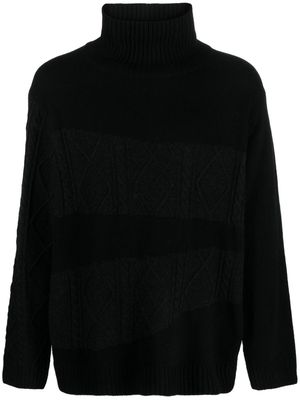 Yohji Yamamoto roll-neck wool jumper - Black