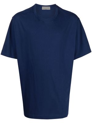 Yohji Yamamoto round-neck cotton T-shirt - Blue