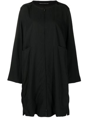 Yohji Yamamoto round-neck wool dress - Black