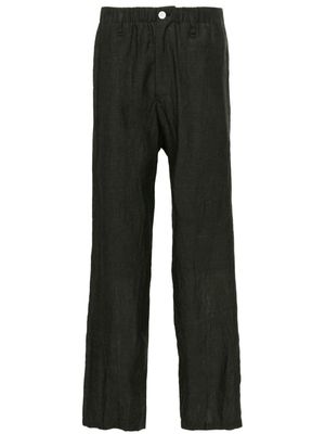 Yohji Yamamoto seam-detail tapered trousers - Grey