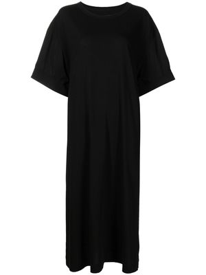 Yohji Yamamoto short-sleeve puffball-design dress - Black