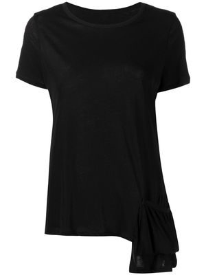 Yohji Yamamoto side patch-pocket detail T-shirt - Black