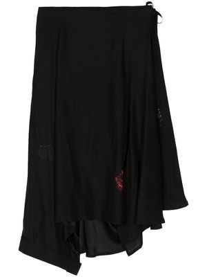 Yohji Yamamoto silk skirt - Black
