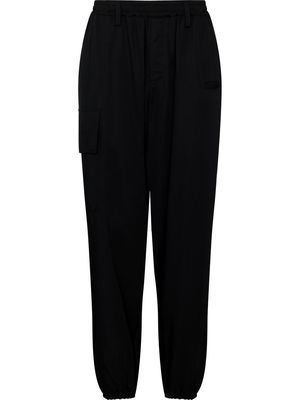 Yohji Yamamoto straight-leg wool trousers - Black