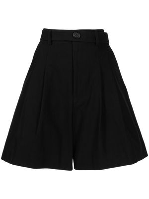 Yohji Yamamoto tailored wide-leg shorts - Black