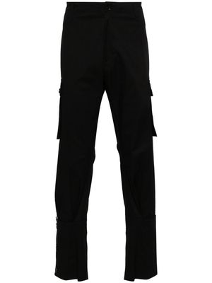 Yohji Yamamoto tapered cargo trousers - Black