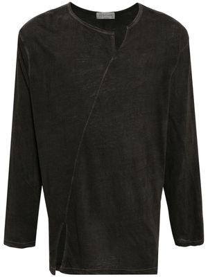 Yohji Yamamoto V-neck T-shirt - Neutrals