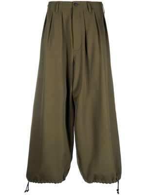 Yohji Yamamoto wide-leg trousers - Green