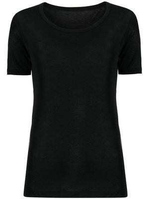 Yohji Yamamoto wide-neck cotton T-shirt - Black