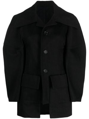 Yohji Yamamoto wide-sleeve cotton jacket - Black