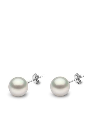 Yoko London 18kt white gold Classic 11mm South Sea pearl stud earrings - Silver