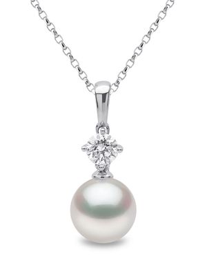 Yoko London 18kt white gold Classic pearl necklace - Silver
