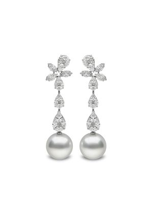Yoko London 18kt white gold South Sea pearl and diamond earrings - 7