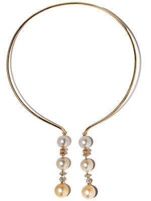 Yoko London Aurelia South Sea pearl and diamond necklace - 6 GOLD