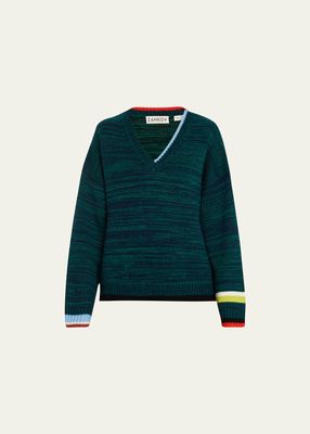 Yoni Colorblock Wool Sweater
