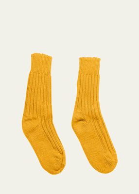 Yosemite Ribbed Cashmere Socks