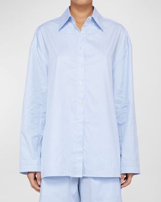 Yoshi Cotton Button-Front Shirt