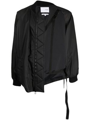 Yoshiokubo asymmetric bomber jacket - Black