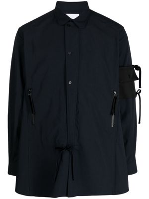 Yoshiokubo classic-collar long-sleeve shirt - Black