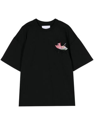 Yoshiokubo Laser Flower T-shirt - Black