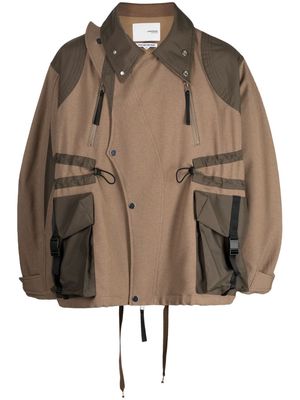 Yoshiokubo Master multi-pocket jacket - Brown